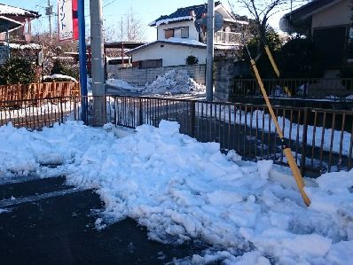 前橋　富士見　大雪　駐車場写真