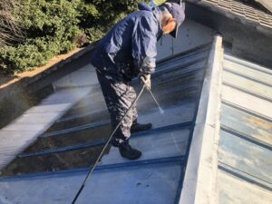 屋根の洗浄

