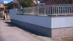 群馬　塗装　前橋　ブロック塀塗装完成