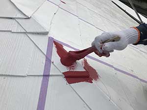 KFC屋根塗装 上塗り